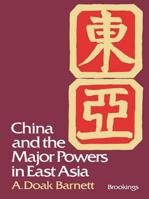cover image of China and the Major Powers in East Asia